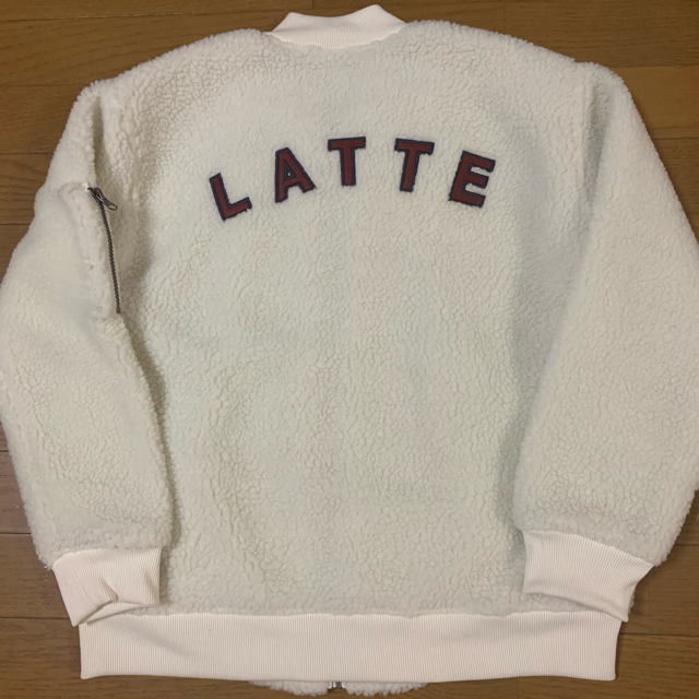 PINK-latte(ピンクラテ)の新品ピンクラテ 白 ボア ジャンパー キッズ/ベビー/マタニティのキッズ服女の子用(90cm~)(ジャケット/上着)の商品写真