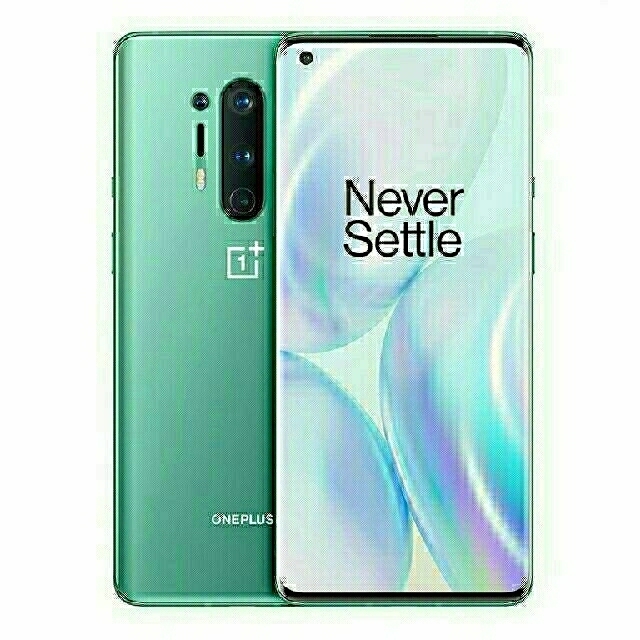 OnePlus 8 Pro 8GB/128GB Glacier Green画面内指紋認証顔認証スピーカー