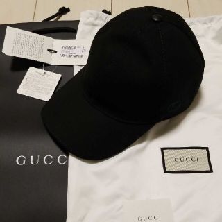 グッチ(Gucci)のGUCCI　キャップ　黒　M58(キャップ)