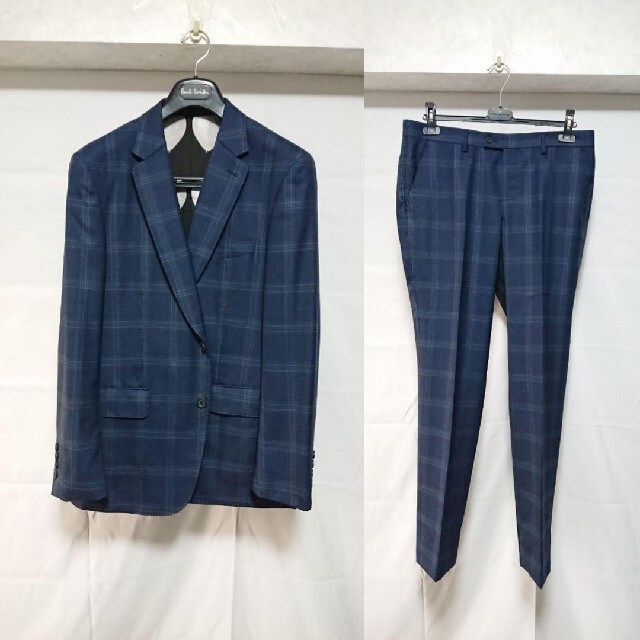 Paul Smith(ポールスミス)の定価11万ポールスミス16AWカノニコ生地 裏地バルーン グレンチェック スーツ メンズのスーツ(セットアップ)の商品写真