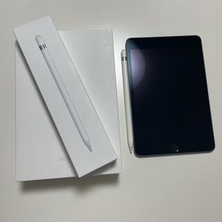 アイパッド(iPad)の【即日発送】【美品】iPad mini 5 Apple Pencil付(タブレット)