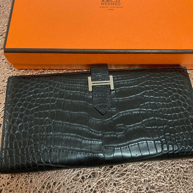 人気の Hermes - お値下げ 正規品 極美品 エルメスべアン クロコダイル