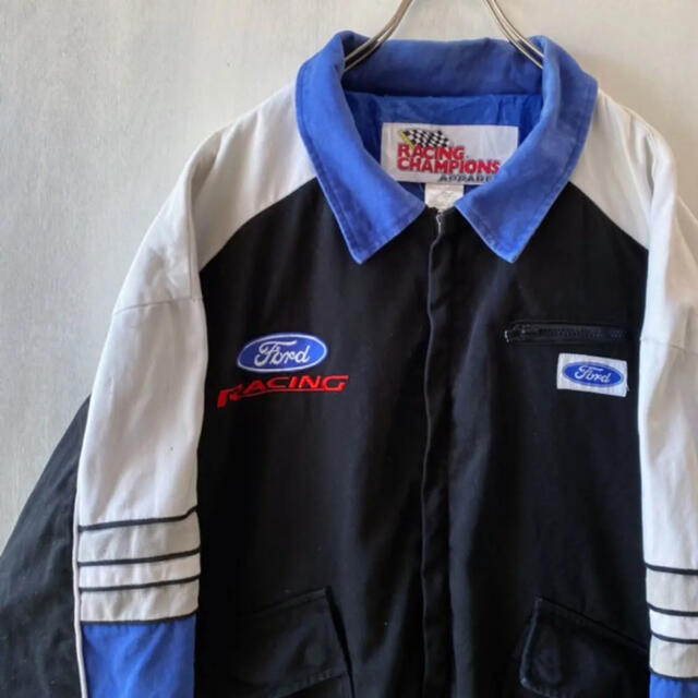 レア 90’s Ford レーシングジャケット NASCAR XL ストリート