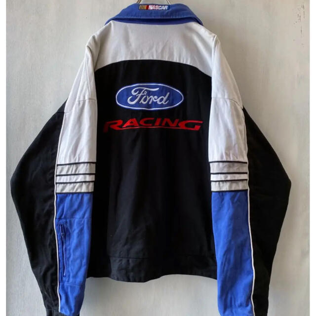 Ford(フォード)のレア 90’s Ford レーシングジャケット NASCAR XL ストリート メンズのジャケット/アウター(ブルゾン)の商品写真