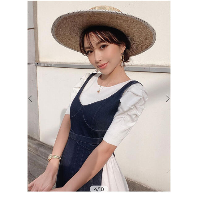 eimy istoire(エイミーイストワール)のCharme Denim Dress レディースのワンピース(ロングワンピース/マキシワンピース)の商品写真