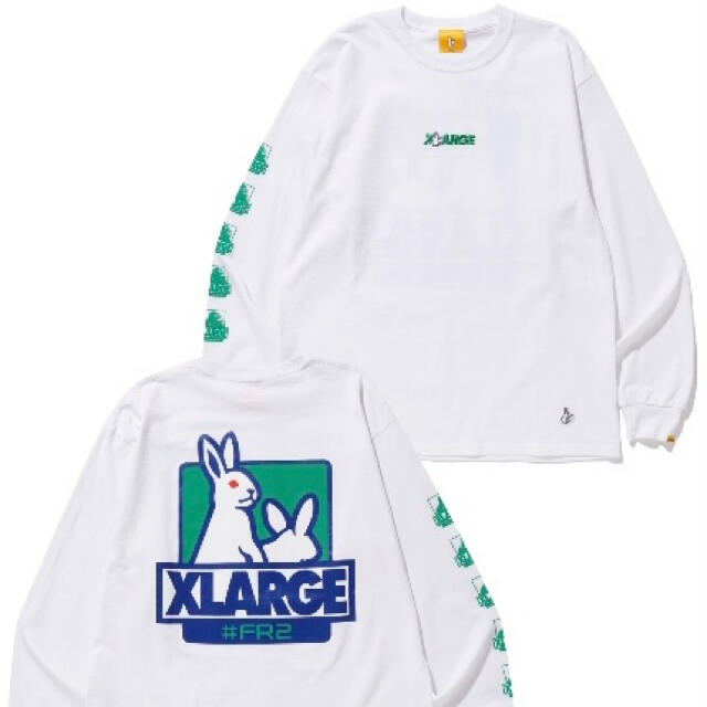 最安値販売 Mサイズ WHITE XLARGE FR2 L/S Tee