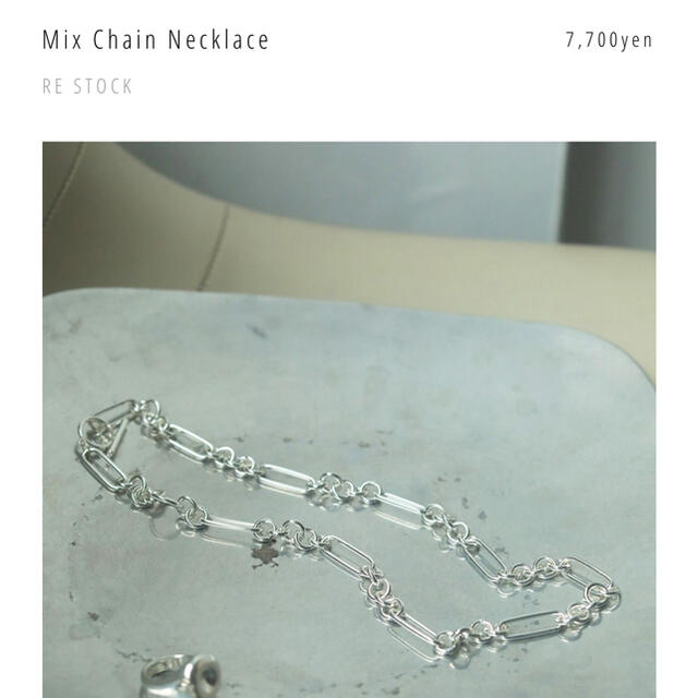 レディースMix Chain Necklace