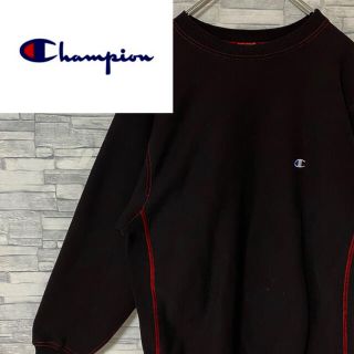 チャンピオン(Champion)の【希少入手困難】USA製　チャンピオン　リバースウィーブスウェット　刺繍ロゴ　L(スウェット)