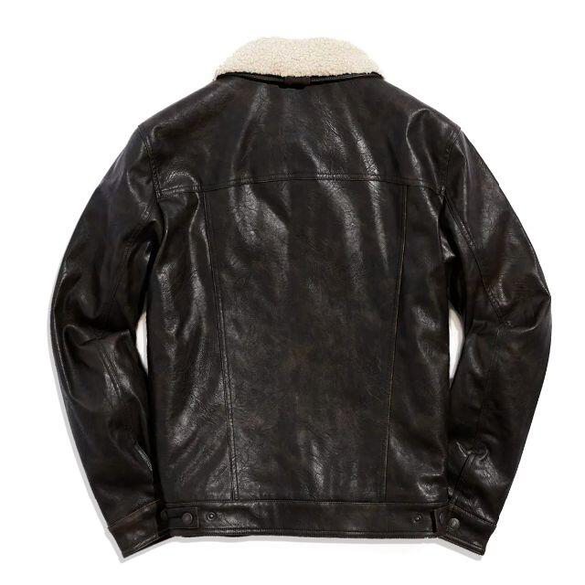 LEVI'S リーバイス ★ S フェイクレザー トラッカー ジャケット LEVI'S リーバイス ★ S フェイクレザー トラッカー ジャケット