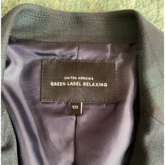 UNITED ARROWS green label relaxing(ユナイテッドアローズグリーンレーベルリラクシング)のグリーンレーベル　ジャケット　125cm ブラックウォッチ キッズ/ベビー/マタニティのキッズ服男の子用(90cm~)(ジャケット/上着)の商品写真