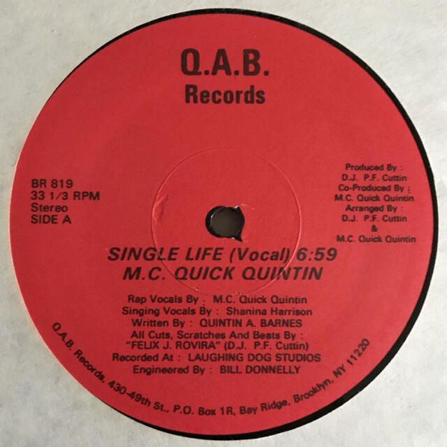 M.C. Quick Quintin - Single Life エンタメ/ホビーのCD(ヒップホップ/ラップ)の商品写真