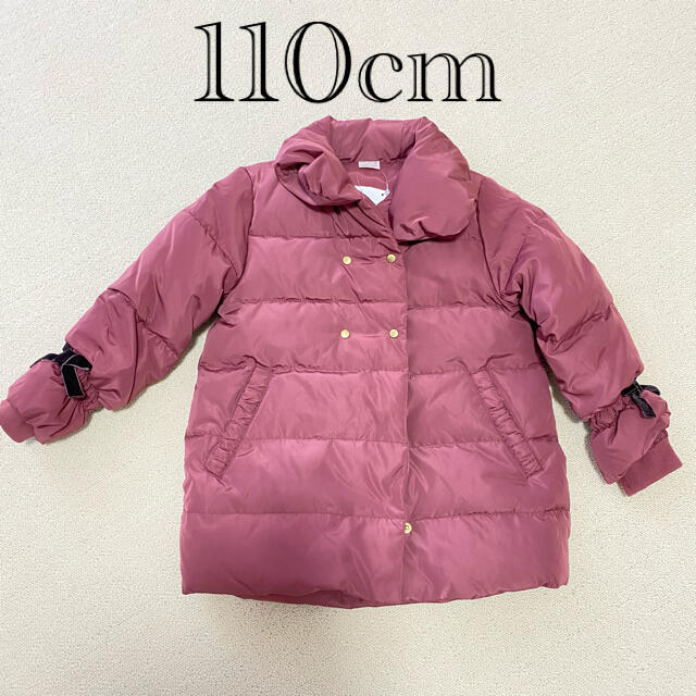 petit main - 新品未使用☆petit main ロングダウン 女の子 110cm レッド