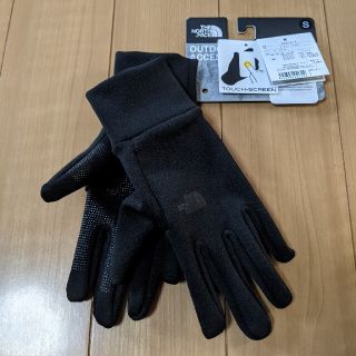 ザノースフェイス(THE NORTH FACE)の☆美品 THE NORTH FACE イーチップグローブ レディース ブラックS(手袋)