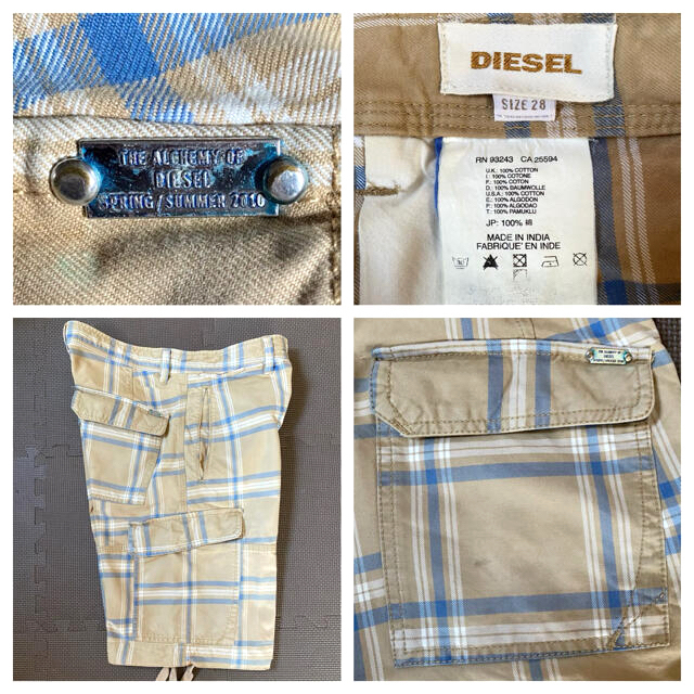 DIESEL(ディーゼル)のDIESEL ♡ ディーゼル メンズ ハーフパンツ 28インチ コットン 綿 メンズのパンツ(ショートパンツ)の商品写真