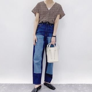 【新品】jeanasis ハイショクデザインデニムパンツ