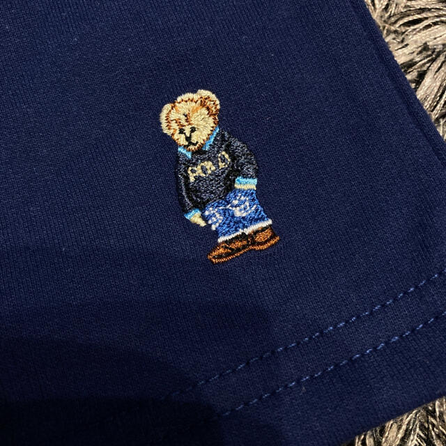 POLO RALPH LAUREN(ポロラルフローレン)のタグ付き新品❤️ポロベア ハーフパンツ ネイビー 100 キッズ/ベビー/マタニティのキッズ服男の子用(90cm~)(パンツ/スパッツ)の商品写真