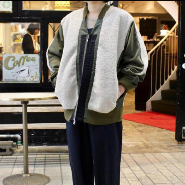 TOGA(トーガ)のTOGA VIRILIS 18AW ノーカラーボアジャケット メンズのジャケット/アウター(ブルゾン)の商品写真