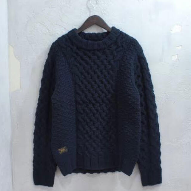 超希少サイズWtaps ダブルタップス ARAN KNIT 紺ネイビー XL 4