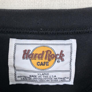 Hard Rock CAFE スウェット　刺繍ロゴ　銀ロゴ　USA製　90s