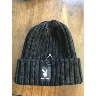 プレイボーイ(PLAYBOY)の【新品】ニット帽 ニットキャップ　PLAYBOY プレイボーイ(帽子)