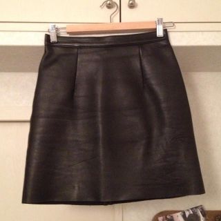 アメリカンアパレル(American Apparel)のアメアパレザースカート(ひざ丈スカート)