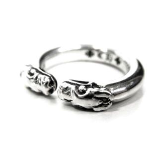 クロムハーツ(Chrome Hearts)のクロムハーツCHROME HEARTS■DOUBLE DOG RINGリング(リング(指輪))