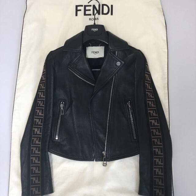 FENDI - FENDI ライダースジャケット レザージャケット フェンディの ...