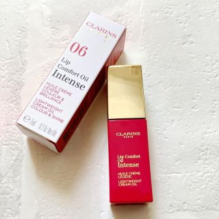 クラランス(CLARINS)の【新品】クラランス リップコンフォートオイルインテンス 06インテンスフューシャ(リップグロス)