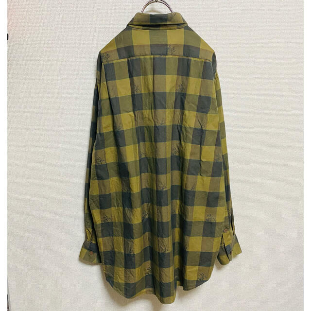 BURBERRY(バーバリー)の一点物　90年代vintage バーバリー　ノバチェック　総柄　騎士ロゴ　シャツ メンズのトップス(シャツ)の商品写真