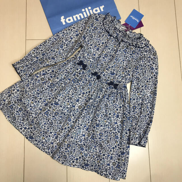 【新品未使用】familiar リバティワンピース 110新品未使用