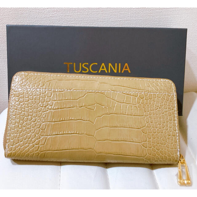 【今日のみ！】ITALY TUSCANIA 長財布 レザー クロコ