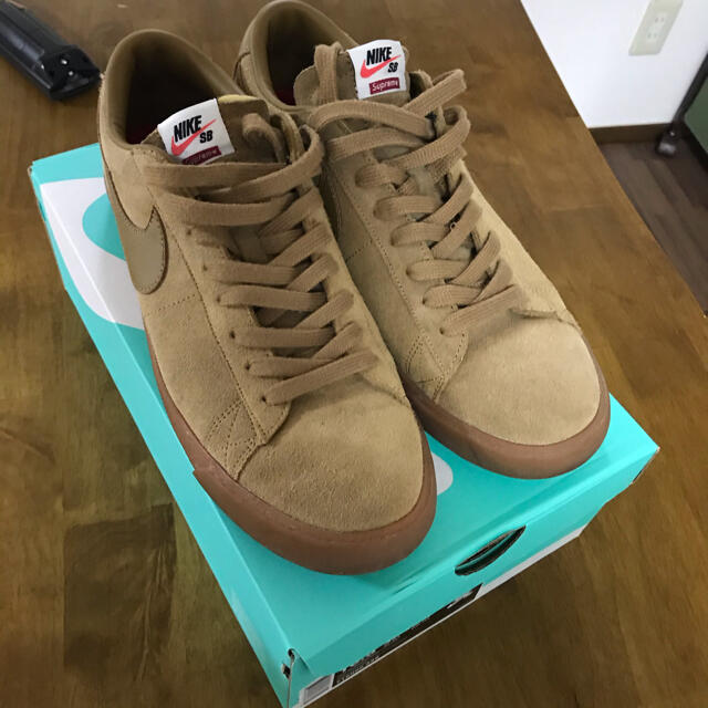 nike sb blazer low gt supreme beige 28.5