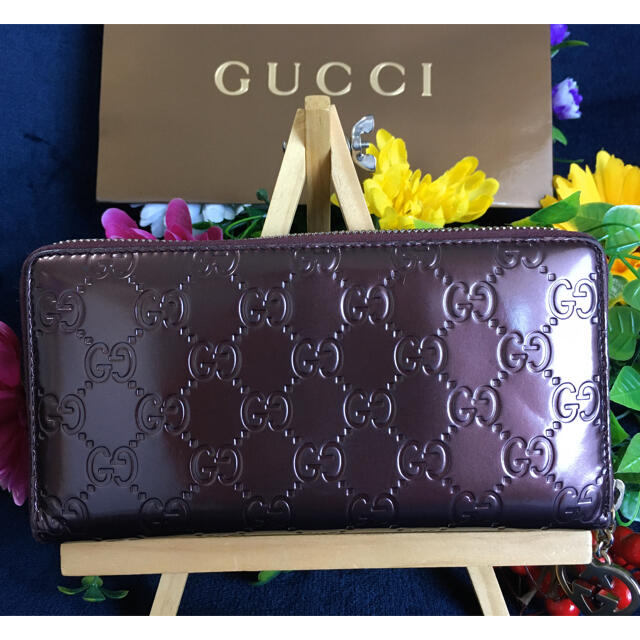 Gucci(グッチ)の　GUCCI グッチ  長財布　ワインレッド メンズのファッション小物(長財布)の商品写真