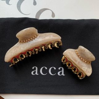 アッカ(acca)の【新品】acca♡限定ニューコラーナ中小クリップセット ベージュ(バレッタ/ヘアクリップ)