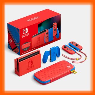 ニンテンドースイッチ(Nintendo Switch)の任天堂スイッチマリオレッド×ブルー セット(家庭用ゲーム機本体)