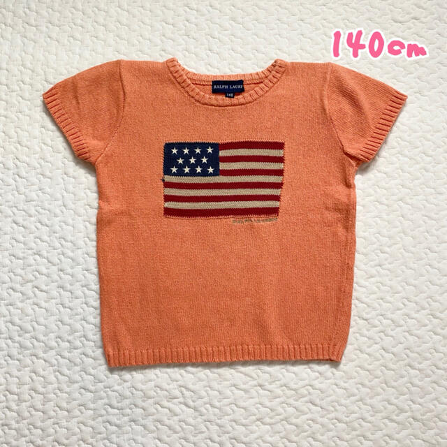 Ralph Lauren(ラルフローレン)の140★Ralph Laurenサマーニット キッズ/ベビー/マタニティのキッズ服女の子用(90cm~)(Tシャツ/カットソー)の商品写真