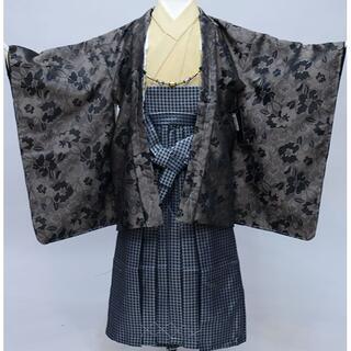 七五三 五歳 男児 羽織袴フルセット おりびと 焦茶色 NO34100(和服/着物)