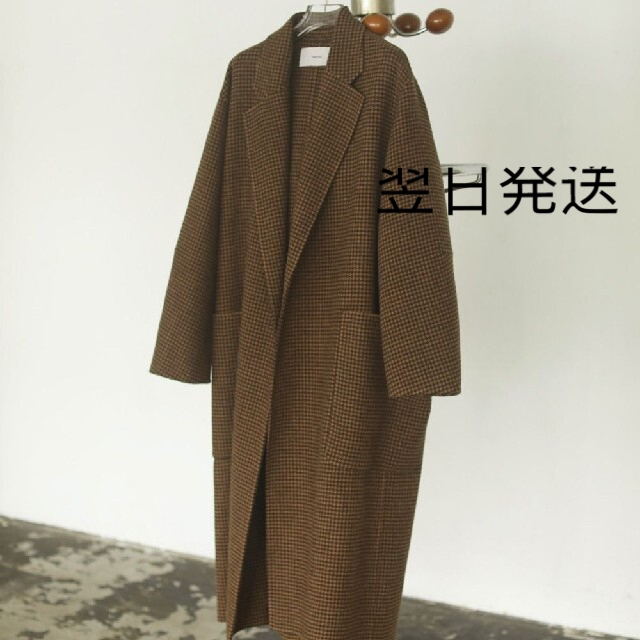 TODAYFUL(トゥデイフル)のtodayful over check coat レディースのジャケット/アウター(ロングコート)の商品写真