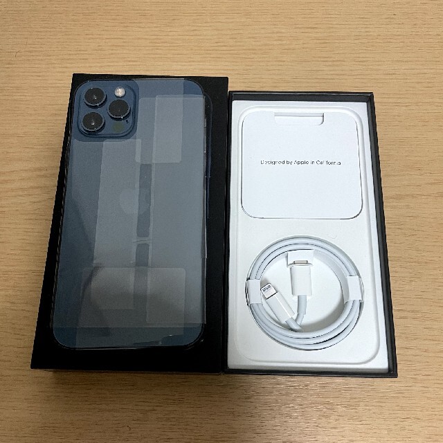 日本に pro 12 iPhone - iPhone パシフィックブルー Softbank GB 256