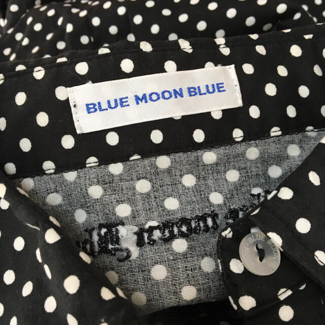 BLUE MOON BLUE(ブルームーンブルー)のBLUE MOON BLUE ドットブラウス 長袖シャツ レディースのトップス(シャツ/ブラウス(長袖/七分))の商品写真