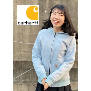 カーハート(carhartt)のカーハート　パーカー　ビンテージ　古着女子　S(パーカー)