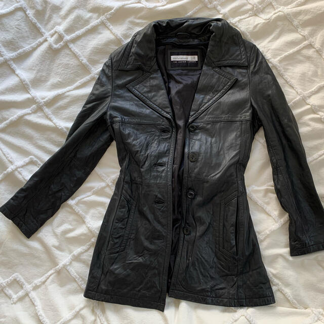 ZARA(ザラ)のZARA Leather Jacket レディースのジャケット/アウター(ロングコート)の商品写真