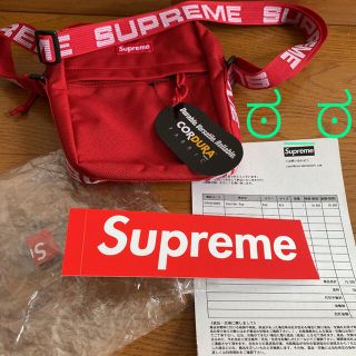 シュプリーム(Supreme)のシュプリーム 18ss ショルダーバッグ 赤(ショルダーバッグ)