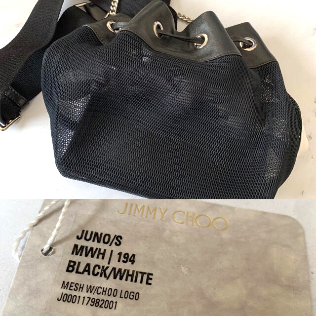 JIMMY CHOO(ジミーチュウ)の♡syunyuu様専用出品＊ジミーチュウ＊メッシュドローストリングバッグ♡ レディースのバッグ(ショルダーバッグ)の商品写真