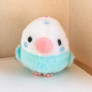 Genuine Chun Chun Kotori Amuse Fluffy Bird Plush Ball Chain Keychain Charm Cute 