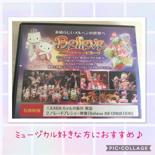 サンリオ(サンリオ)のサンリオ＊ピューロランド＊DVD＊ビリーヴ＊ハーモニーランド＊キティ＊シナモン エンタメ/ホビーのDVD/ブルーレイ(キッズ/ファミリー)の商品写真