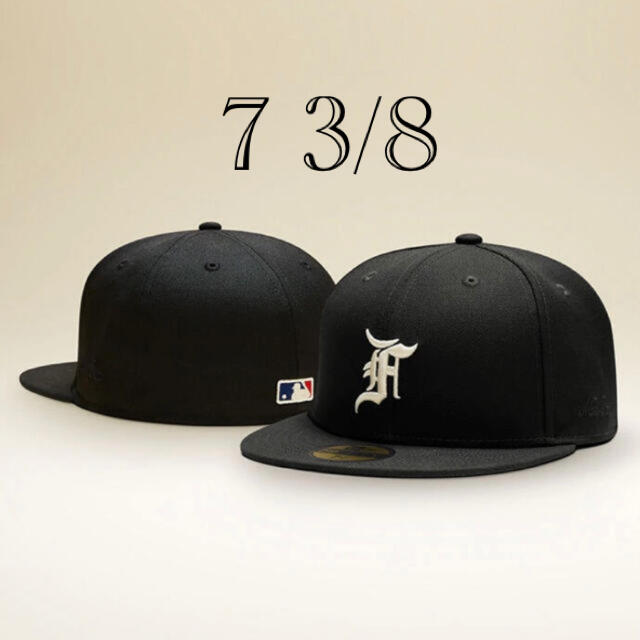 【7 3/8】59FIFTY NEWERA Essentials FOG 黒