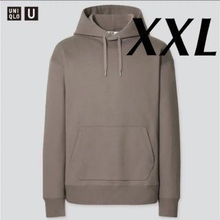 ユニクロ(UNIQLO)のUNIQLO U 21SS ワイドフィットスウェットプルパーカ カーキ XXL(パーカー)