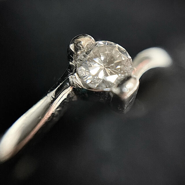 お値下げ！！pt900一粒ダイヤモンドリング☆0.19ct☆レディース