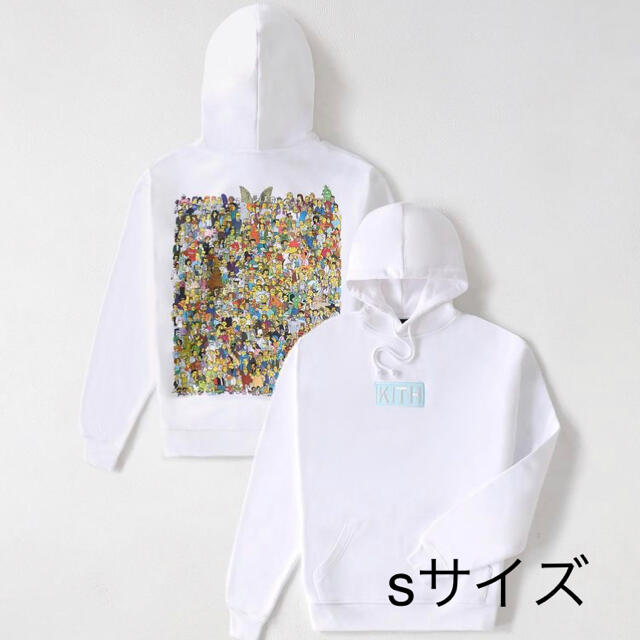 Kith for The Simpsons hoodie 白 S - パーカー